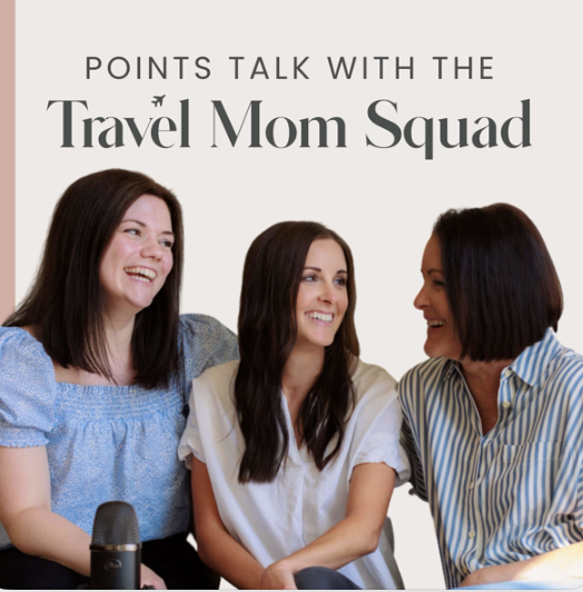 Three women on podcast cover